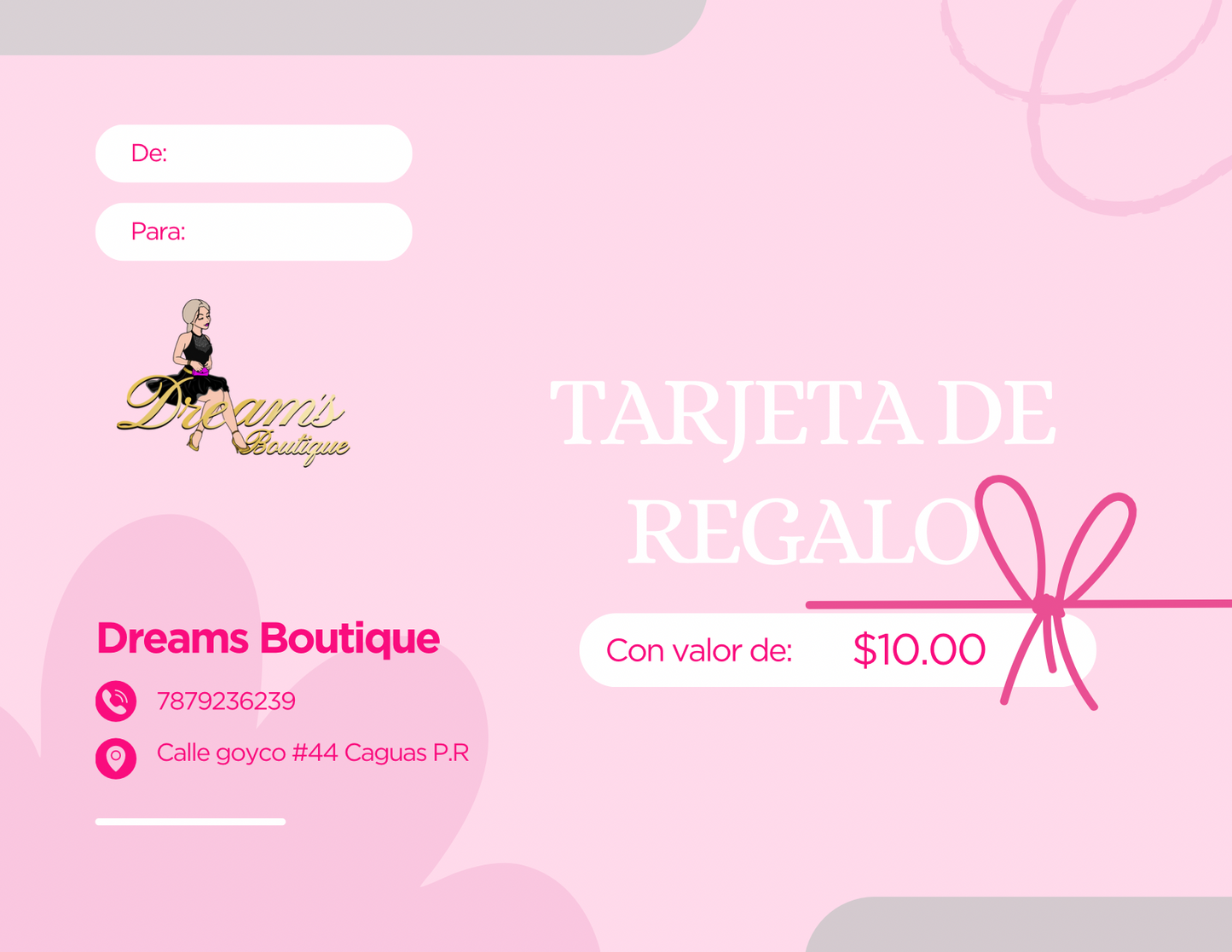 Tarjeta de regalos